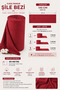 100% Cotton Şile Diaper Fabric Pomegranate Red 145 cm Natural Wrinkled Summer Lightweight Fabric by the Meter - 6