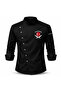 Chef Jacket - Chef Uniform, Chef Shirt Chef Jersey Asymmetrical Design Turkish Flag Embroidery Gift