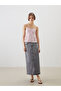 Heart Neckline Rope Strap Poplin Blouse - 2
