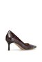 Elit Zyn4196 Women's Patent Leather Stiletto Brown - 5