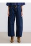Trendlucky Baggy Fit Women's Jean Pants with Waist Belt - 3