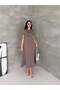 Women's Zipper Detailed Maxi Long Modal Dress