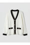 Lcw Everyday White V-Neck Women's Knitwear Cardigan - 5