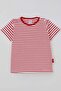 Boy's T-Shirt with Patches and Stripes, 1-3 Years Old, Red