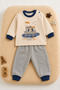 Baby Set 100% Cotton Long Sleeve Printed Top and Bottom - 2