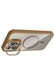 Zengemtx iPhone 15 Pro Max Cover with Remim Lens and Magsafe Stand (133516) - Brown - 3
