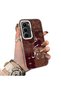 Infinix Hot 60 5g Compatible Silicone Edge Hard Back Anti-Fall Phone Case with Carpet Pattern
