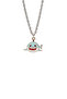 Shark Necklace Blue and White Enamel Fish Necklace - Colorful Enamel Twisted Chain - 2