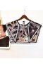 Shoe Basket Stamped Leopard Patterned Tie-Up Modern Women's Shoulder Shawl