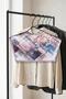 Papuç Sepeti Vintage Patterned Silky Fabric Special Cut Women's Scarf Shoulder Shawl - 6