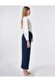 Wide Pocket Muslin Trousers Dark Navy Blue - 5