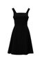 Rochie neagră de damă tip slip - 5