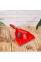 Dustpan with Brush, Red/Grey