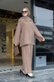 6350 - Stylish, Comfortable, Modal Soft Woven Fabric, Collar Detail, Loose Women's Set - 2