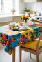 Modern Colorful Striped Tablecloth Stain-Resistant Stylish Design for Garden Balcony - 2