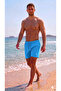 Çapa Detail Men's Swim Shorts Quick Drying Zippered Double Pockets - Tieable Waistband