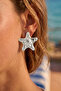 Silver Premium Anti-Tarnish Star Lightweight Earrings - 2