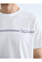 Ecru Crew Neck Printed Combed Cotton Men's T-Shirt - 3