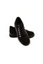 Women's Sport Casual Suede Shoes Black Color - 4