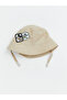 Beige Mickey Mouse Printed Baby Boy Fedora Hat - 2