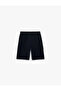 Basic Shorts with Flap Pockets and Elastic Waistband - 5