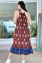 Halter Neck Viscose Dress 6Y192 - 2