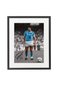 Diego Maradona Framed Poster 50x40cm – Napoli Legend Football Wall Art, Printed Autograph, Soccer Memorabilia, Gift for Fans - 2