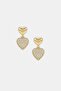 Love No: 1 Elegant Elite Earrings with Stone Heart Pattern - 2