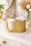 Cotton Swab and Earbud Organizer |   Stylish Bathroom Organizer Box |   Modern Decorative Cotton Swab Holder & Earwax Stand