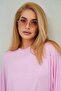 Women's Stone Embroidered Bat Sleeve Viscose Combed Cotton Blouse 26063 - 2