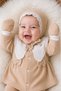 Cotton 5-Piece Seasonal Scalloped Waffle Fabric Newborn Baby Girl Hospital Discharge Bodysuit Set - 3