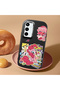 Black Silicone Case Compatible with Samsung Galaxy S23 Fe with Shock-Absorbing Camera Protections - 2