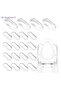 【Summer2】Durable Silicone Toilet Seat Bumper Shockproof Toilet Seat Lid Pads Bathroom Replacement...