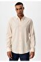 Textured regular fit men's shirt - 2