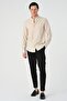 Regular Fit Hakim Collar Men's Shirt - 6