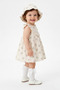 Baby Girl Girl Child Birthday Party Wedding Dress Sleeveless Hat Socks Floral Lined - 4