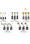NEW 50pcs Carbon Brush Replacement Kit Fit For Drills Sanders Grinders & Motors Durable Motor Parts - 8