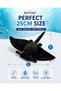 Manta Ray Plush Toy 38cm Soft Ocean Stuffed Animal Realistic Marine Sea Creature Plushie Black Manta Ray Doll for Kids Boys Girls Educational Cuddly Gift Bedroom Decor - 3