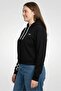 Women Brand Logo Long Sleeve Hoodie, Black - 3