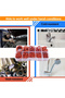 351pcs Silicone O-Ring Set, 10 Sizes, Oil and Heat Resistant, Suitable for Cars and Pipelines - 4