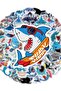 50 sheets Cartoon Shark Graffiti Sticker For Suitcase Skateboard Helmet Toy Phone Case Vinyl Wate... - 8