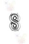 Silver Color 8 Number Foil Balloon 80 cm & 32 Inch Eight Number Balloon - 2