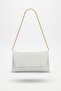 Women's White Color Chain Strap Stylish Hand and Shoulder Bag - 4
