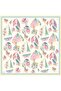 Twill Silk Scarf Cream, Baby Blue, Yellow - 4