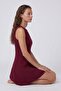 V-Neck Slit Detailed Sleeveless Mini Dress - 3