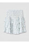 Nevavm Floral Layered Skirt with Elastic Waist - 6