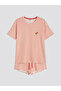 Lcw Dream Red Striped Women's Shorts Pajama Set - 5