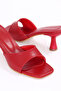 Women's Heeled Slippers Stylish Summer Sandals Thin Heel - 6