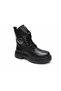 Kumsal Stylish Women's Boots with Fur Inside and Lace-Up Zipper