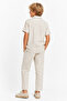 Boy's Regular Fit Linen Shirt and Trousers 2-Piece Set Ak2610 - 5